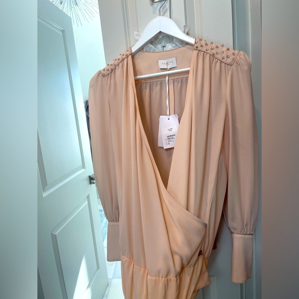 From Milan.  Size 42 Nenette Milano pink bodysuit new with tag